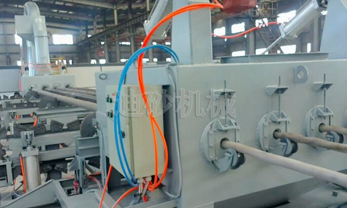 鋼管內(nèi)壁噴砂機成功案例：法國圣戈班